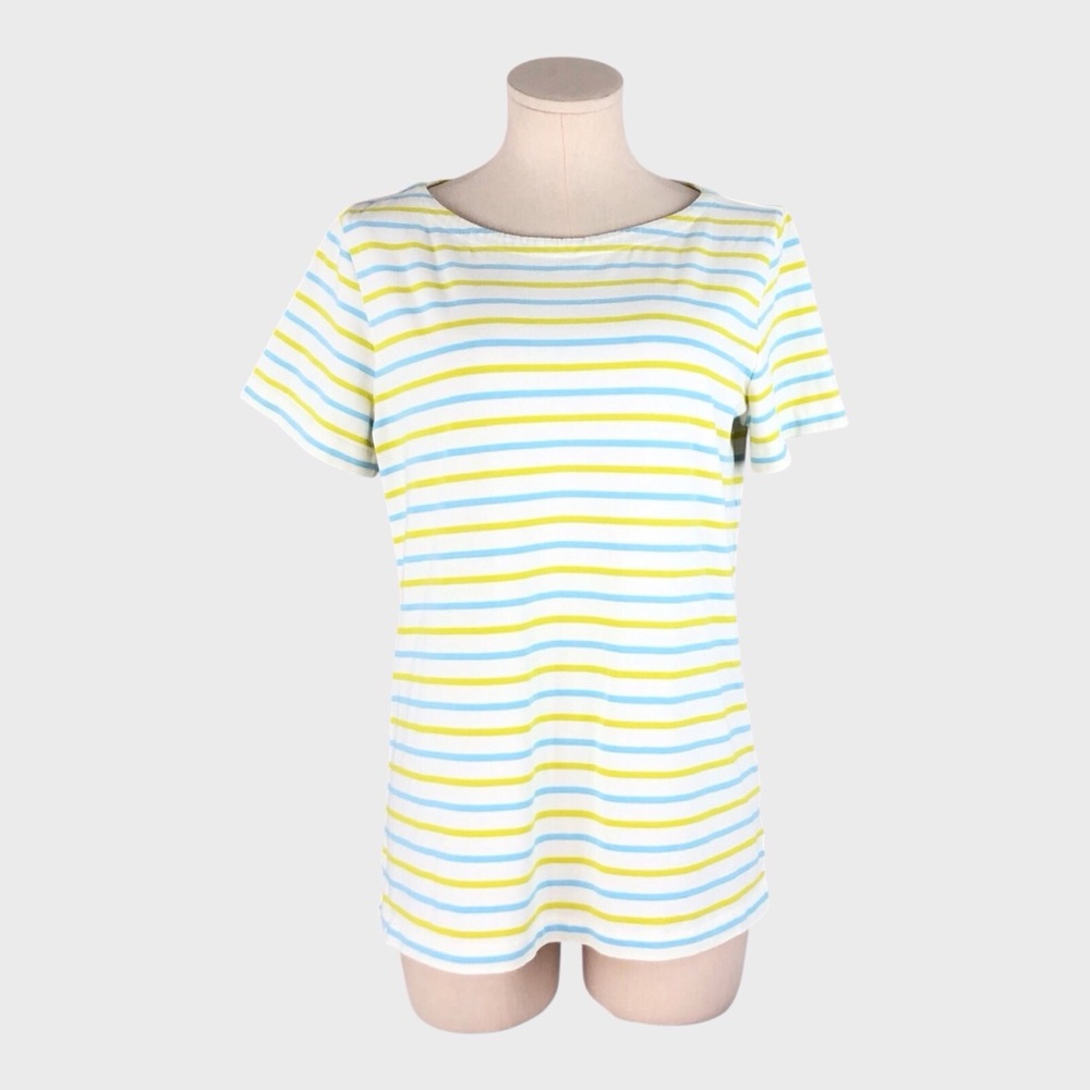 J. Crew 100% Cotton Striped Short Sleeve Tee